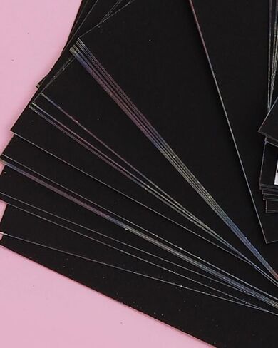 50 Pcs Scratch Art Paper Set - Mini Notes, DIY Craft Supplies for Creative Projects and Gifts-Pink in Saudi Arabia