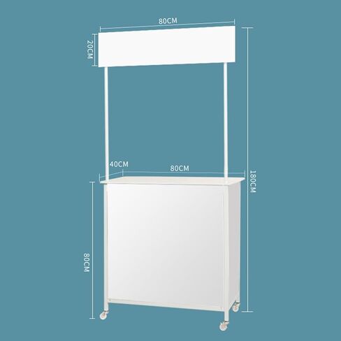 Mobile Portable Promotion Counter Table, Pop Up Podium Trade Show Exhibition Reception Event Desk Counter Speech Stand,Commercial Supermarket Folding Tasting Table in Saudi Arabia