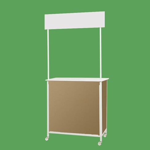 Mobile Portable Promotion Counter Table, Pop Up Podium Trade Show Exhibition Reception Event Desk Counter Speech Stand,Commercial Supermarket Folding Tasting Table in Saudi Arabia
