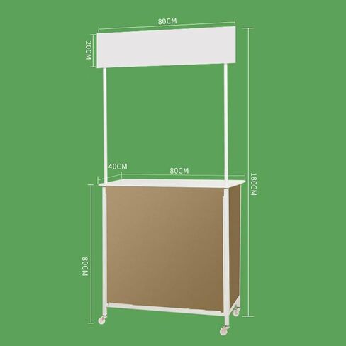 Mobile Portable Promotion Counter Table, Pop Up Podium Trade Show Exhibition Reception Event Desk Counter Speech Stand,Commercial Supermarket Folding Tasting Table in Saudi Arabia