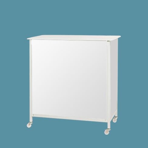 Mobile Portable Promotion Counter Table, Pop Up Podium Trade Show Exhibition Reception Event Desk Counter Speech Stand,Commercial Supermarket Folding Tasting Table in Saudi Arabia