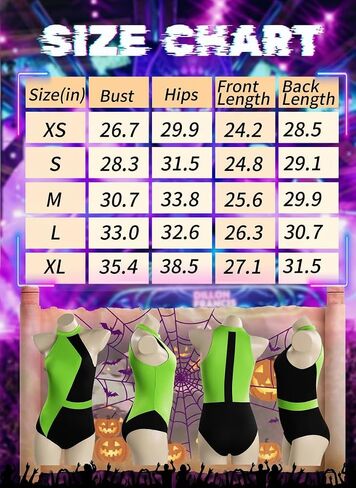 بدلة نسائية من EVELUST Colorblock Shego - ملابس تنكرية مثيرة لـ Kim Possible للمهرجانات، بذلة برقبة عالية in Saudi Arabia