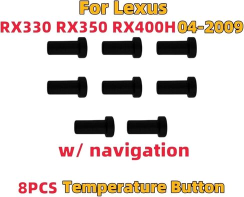 طقم تصليح زر درجة الحرارة لـ 2004-09 لكزس RX330 RX350 RX400H 8 قطعة in Saudi Arabia