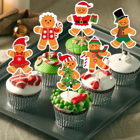 24 Pcs Home Alome Cupcake Toppers Home Alone Christmas Cake Decorations Funny Merry Christmas Ya Filthy Animal Decorations for Homes Alome Party Decorations in Saudi Arabia