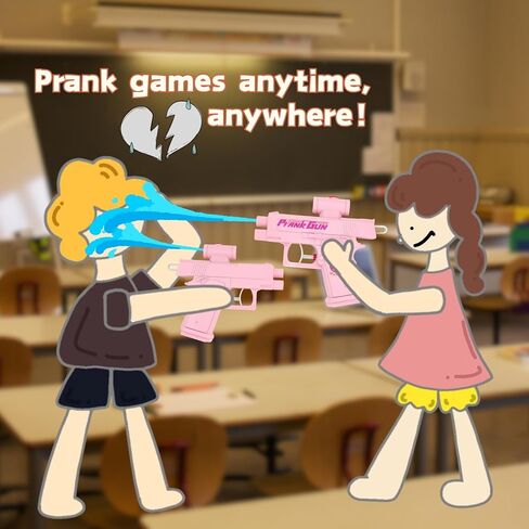 Upgraded Version Water Gun Prank,Two-Way Funny Novelty Toy,Suitable for Water Parties,Summer Entertainment,Travel Gatherings (Light Blue) in Kuwait