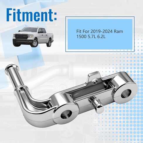 Rear Right Exhaust Bracket Muffler Support - Compatible with 2019-2024 Ram 1500 5.7L 6.2L - Passenger Side Exhaust Support Bracket Assembly - Replaces 68395841AA - Heavy-Duty & Corrosion-Resistant in Kuwait