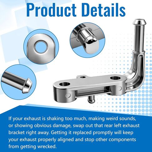 Rear Right Exhaust Bracket Muffler Support - Compatible with 2019-2024 Ram 1500 5.7L 6.2L - Passenger Side Exhaust Support Bracket Assembly - Replaces 68395841AA - Heavy-Duty & Corrosion-Resistant in Kuwait
