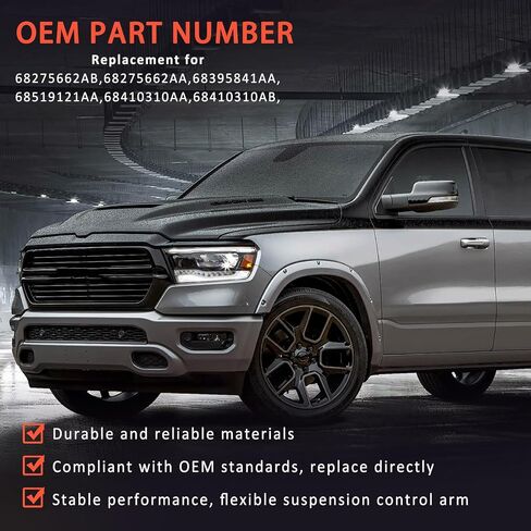 68275662AB 68395841AA مجموعة دعم كاتم صوت العادم الخلفي يسار ويمين متوافق مع 2019-2025 Ram 1500 Truck 3.0L 5.7L 6.2L مع قطعتين من المطاط in Saudi Arabia