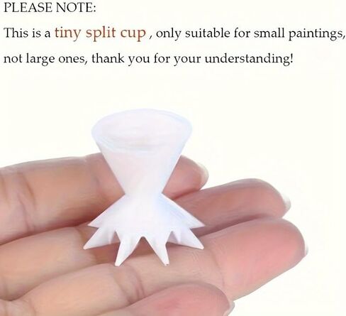 Mini Acrylic Paint Pouring Cup with 7-Leg Funnel Design - Durable Plastic, Controlled Flower Patterns for DIY Art Projects in Saudi Arabia