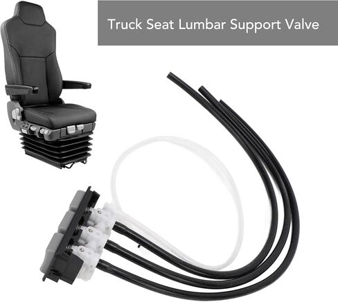 Truck Seat Lumbar Adjustment Valve 29074‑02 3 Button Seat Lumbar Adjustment Support Valve with 350mm Hose Replacement for Man TGX Truck Truck Seat Lumbar Adjustment Valve in Saudi Arabia