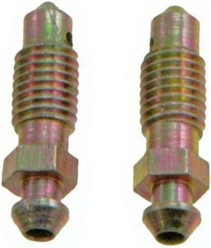 KarParts360 Disc Brake Bleeder Screw | Treated Steel | Silver Color | 1/4 Inches - 28 Bolt Thread Size | Replacement For 2072658, 309179 in Saudi Arabia