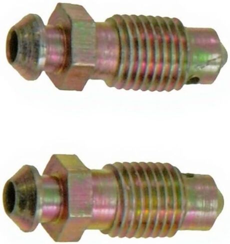 KarParts360 Disc Brake Bleeder Screw | Treated Steel | Silver Color | 1/4 Inches - 28 Bolt Thread Size | Replacement For 2072658, 309179 in Saudi Arabia