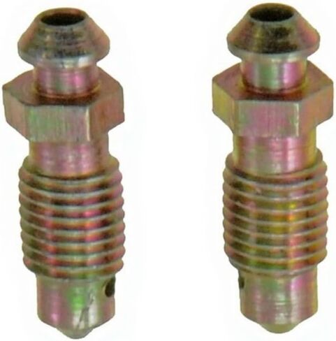 KarParts360 Disc Brake Bleeder Screw | Treated Steel | Silver Color | 1/4 Inches - 28 Bolt Thread Size | Replacement For 2072658, 309179 in Saudi Arabia