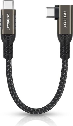 aceyoon 3 حزمة كابل USB C بطول 0.3 قدم، سلك شاحن مضفر 3A سريع الشحن من النوع C متوافق مع Galaxy S8 S9 S10 S20 S21، Samsung A10e A20 A50 A51 A71، Note 10 20 وiPhone 15/15 Pro Max in Kuwait