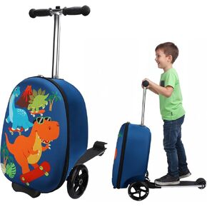 emissary Kids Luggage With Wheels For Boys Girls, Kids Suitcases With Wheels For Boys Girls, Dinosaur Kids Luggage Set, Kids Carry on Luggage with Wheels, Toddler Rolling Suitcase For Boys Girls in Kuwait