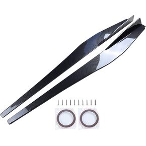 تنانير جانبية vks مناسبة لـ 2020-2024 Chevy Corvette C8 Stingray & Z51 تنورة جانبية تمديد لوحات الشفاه الفاصل المفسد الناشر جناح الجسم عدة ملحقات سد الهواء Corvette C8 (ألياف الكربون اللامعة) in Kuwait