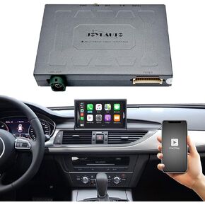 مجموعة التحديثية التلقائية Carplay Android Auto لـ Audi A3 MMI 3G A4 A5 Q2 Q7 B9 (2012-2018MY) وحدة تحديث Carplay، تحديث شاشة المصنع، دعم النسخ المتطابق، الكاميرا، تشغيل USB، التحكم الأصلي in Kuwait