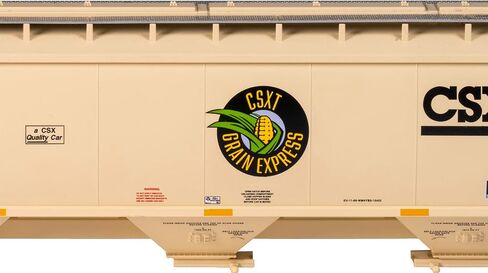 قطارات باخمان - Trinity 5161 3-Bay Covered Hopper - CSX® #265044 (Grain Express) - مقياس HO in Kuwait