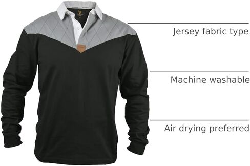 Guinness Heritage Charcoal and Black Rugby Jersey Long Sleeve Rugby Shirts for Men | Mens Ireland Polo Jerseys in Saudi Arabia