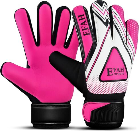 EFAH SPORTS قفازات حارس المرمى لكرة القدم للأطفال الأولاد الأطفال قفازات كرة القدم مع قبضة قوية النخيل in Kuwait