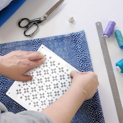 Quilting Stencil Kit, 8pcs Quilting Rulers and Templates Set, Reusable Flower, Thorn, Embroidered Stencils, Crimping Template, DIY Sewing Tool Set in Saudi Arabia