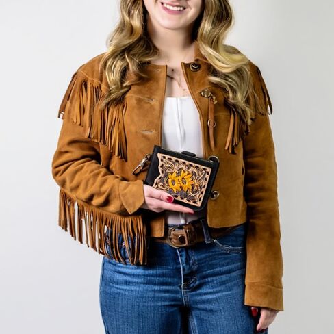 Genuine Leather Western Coin Purse by American Darling in Saudi Arabia