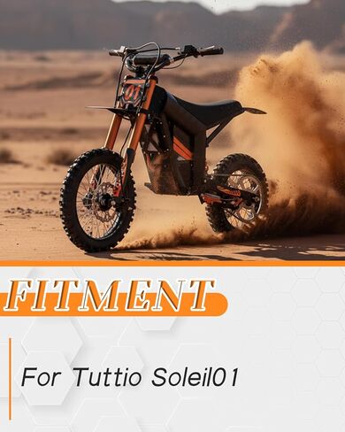 غطاء مقعد الدراجة E Dirt لـ Tutti Soleil01، غطاء مطاطي بمقبض لـ Tuttio Soleil 01، خطوط برتقالية in Kuwait