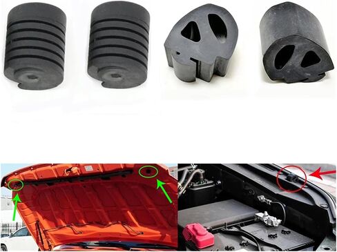 Sealing Plug Kit Bonnet Hood Bumper Grommet Cushion Stopper Rubber Buffer Fit for Toyota FJ Cruiser 2007-2020 Easy Installation(2 PCS A style) in Saudi Arabia