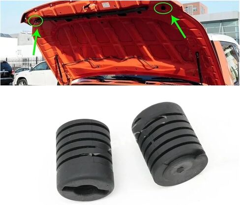 Sealing Plug Kit Bonnet Hood Bumper Grommet Cushion Stopper Rubber Buffer Fit for Toyota FJ Cruiser 2007-2020 Easy Installation(2 PCS A style) in Saudi Arabia