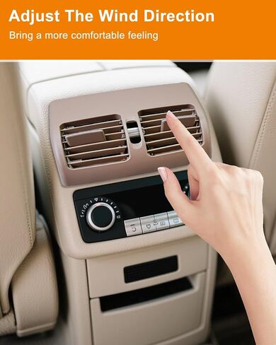 Rear Center Console Air Conditioning Grille AC Outlet Panel Fit for Mercedes Benz W204 C-Class 2007 2008 2009 2010 2011 2012 2013 W207 Coupe E-Class 2010 2011 2012 Beige Rear Air Vent in Saudi Arabia