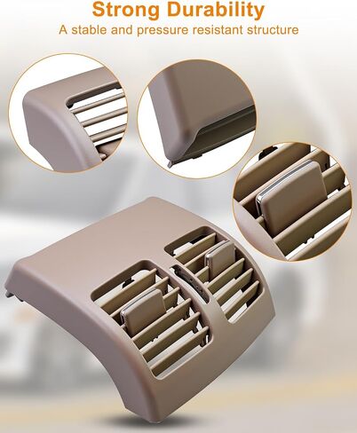 Rear Center Console Air Conditioning Grille AC Outlet Panel Fit for Mercedes Benz W204 C-Class 2007 2008 2009 2010 2011 2012 2013 W207 Coupe E-Class 2010 2011 2012 Beige Rear Air Vent in Saudi Arabia