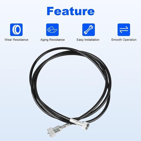 Transmission Speedometer Cable Replacement for 7641443183 Compatible with 55 56 57 Chevy 700R4 TH350 TH400 Chrysler transmission 727904 Powerglide TH-200 TH-350 TH-400 TH-200-4R TH-700R4 in Saudi Arabia