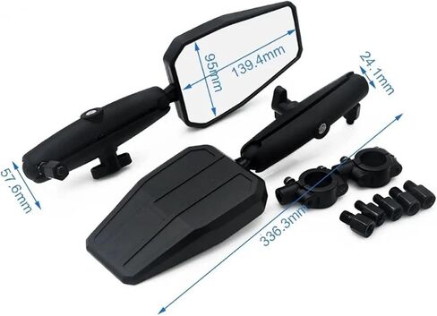 Motorcycle Rearview Mirror Foldable Adjustable Adventure Westwind Off Road Wide View Handlebar Mirrors Motorbike Accessories in Kuwait
