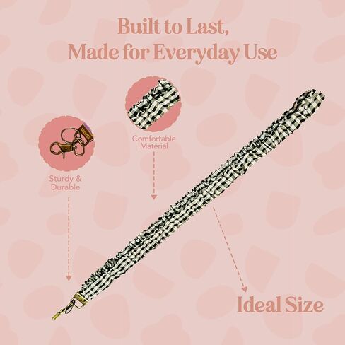 ANDI Neck Lanyard For Women - Scrunchie Cute Lanyard for Keys, Id Card Holder, Wallet - Aesthetic Long Lanyard in Saudi Arabia