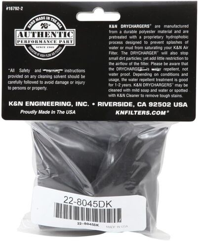 K&N 22-8045DK Black Drycharger Filter Wrap - For Your K&N RU-1000 Filter in Saudi Arabia