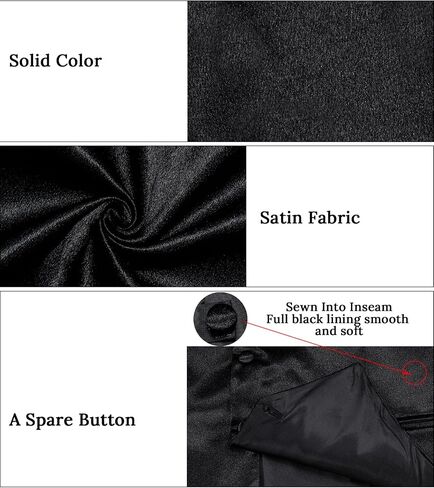 DiBanGu Mens Suit Vest and Tie Set Solid Color Satin Waistcoat Necktie Wedding Party Casual Dress Vest for Tuxedo in Kuwait