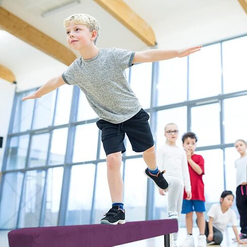Peakpath 8FT Adjustable&Foldable Gymnastics Balance Beam,Home Gym Equipment,Easy Assembling and Storage,No Tool Require,for Kids Children Girls Training in Kuwait