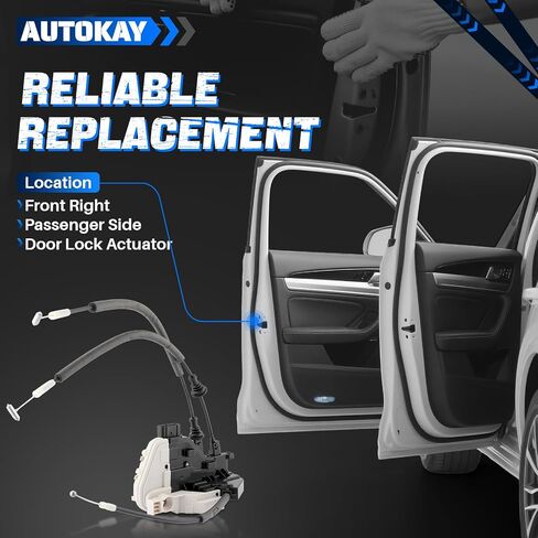 AUTOKAY 81320-2W010 Front Right Passenger Door Lock Actuator Motor Fits for Hyundai Santa Fe 2013-2018 Sport 2013-2018 XL 2013-2019 RE# 813202W010 81320 2W010 81320-2W000 813202W000 81320 2W000 in Saudi Arabia