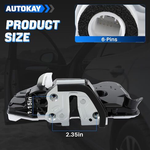 AUTOKAY 6904002440 Front Driver Left Door Lock Latch Actuator Fits for Toyota Camry Corolla RAV4 Prius V Highlander Sienna for Lexus ES250 350 IS250 300 350 LX570 NX200t 300h RCF RC200t 350 RX350 450h in Saudi Arabia
