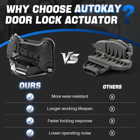 AUTOKAY 6904002440 Front Driver Left Door Lock Latch Actuator Fits for Toyota Camry Corolla RAV4 Prius V Highlander Sienna for Lexus ES250 350 IS250 300 350 LX570 NX200t 300h RCF RC200t 350 RX350 450h in Saudi Arabia