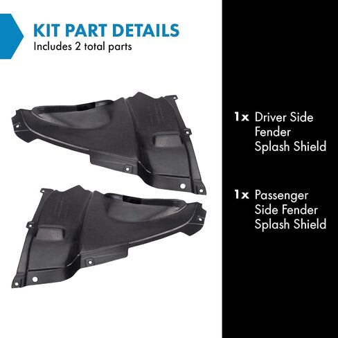 TRQ سائق والركاب الجانب الحاجز سبلاش درع متوافق مع 2013-2018 BMW 320i 2013-2016 328i 2013-2015 335i 2016-2018 340i BM1250125 BM1251125 in Saudi Arabia