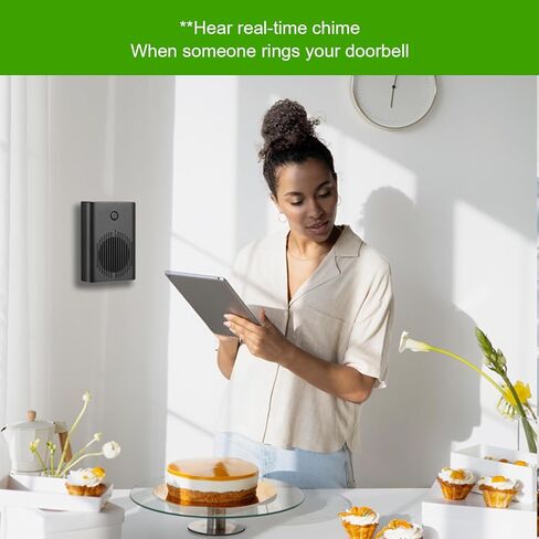 Doorbell Camera Wireless 1080P, No Monthly Fee, Video Doorbell with Chime, 32GB SD/Cloud Storage,Night Vision, Motion Detection,2 Way Audio, IP66 Weatherproof, Real Time Alert (J1) in Kuwait