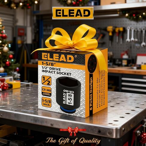 1/2" Drive Deep Impact Socket, 36 mm Metric 6 Point 1/2-inch Drive Impact Axle Nut Sockets, CR-MO Nut Socket Set, Oil Filter Sockets, Tools for Easy Removal of Axle Shaft Nuts in Kuwait