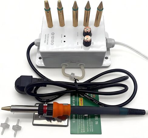 مجموعة مبهرة للملابس، مجموعة رؤوس إعداد نحاسية مكونة من 6 قطع، درجة حرارة قابلة للتعديل، أداة وضع حجر الراين للإصلاح العاجل، شفط قابل للتعديل، للملابس والأحذية والقبعات والحرف القماشية in Kuwait