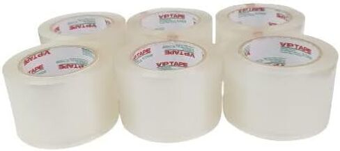 VPTAPE Industrial Packaging Tape, 2 Inch x 110 Yards, Thickness 2.0 Mil, Clear, 6 Rolls. in Saudi Arabia