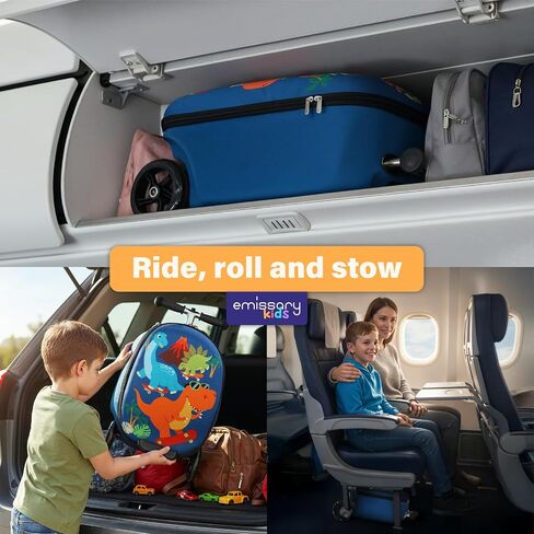 emissary Kids Luggage With Wheels For Boys Girls, Kids Suitcases With Wheels For Boys Girls, Dinosaur Kids Luggage Set, Kids Carry on Luggage with Wheels, Toddler Rolling Suitcase For Boys Girls in Saudi Arabia
