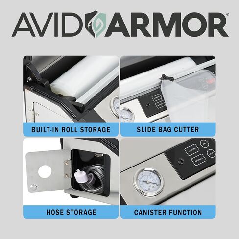Avid Armor - Vacuum Sealer Machine A420, Vacuum Food Sealer for Foods, Meat Sealers Vacuum Packing Machine, Compact Vacuum Sealers with 12-Inch Vaccum Sealer Bar in Saudi Arabia