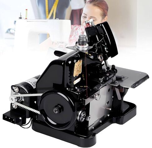 Overlock Sewing Machine with 3 Stitch Capability, Sergers & Overlock Machines, Adjustable Stitch Length & 3000 Stitches/Minute, Durable Metal Frame, for Hemming and Sewing Blue in Saudi Arabia