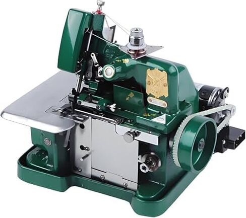 Portable Electric Overlock Sewing Machine, Industrial Serger 3000 Stitches/Minute, Durable Metal Frame, Efficient for Home & Professional Use, Blue Color in Saudi Arabia