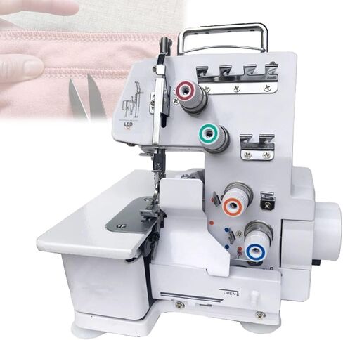 Serger Sewing Machine, Desktop Overlock Sewing Machine with LED Light and Accessories Kit, for Lapel Padding Hemming Sewing in Saudi Arabia